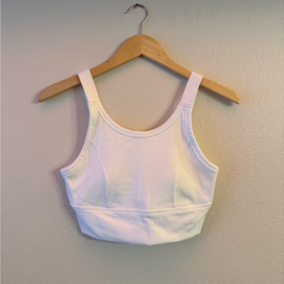 Aerie White Ribbed Tank - Picture 1 of 3